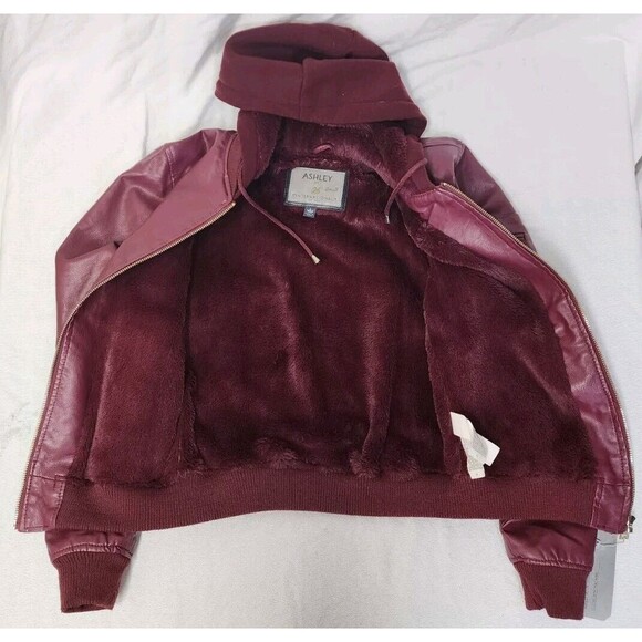 ashley by 26 international jacket Size Small Color Wine Style# JK-JR000072 New! - Picture 9 of 15